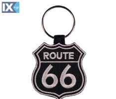 Μπρελόκ Κλειδιών Route 66 Άσπρο Υφασμάτινο lf010