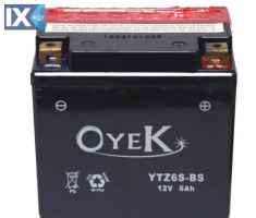 Μπαταρία μοτοσυκλέτας OYEK κλειστού κυκλώματος (YTZ6-S-BS) 30800806000