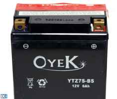 Μπαταρία μοτοσυκλέτας OYEK κλειστού κυκλώματος (YTZ7S-BS) 30800807000