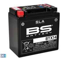 Μπαταρία Μοτοσυκλέτας SLA BS Battery BTX14-BS ( YTX14-BS ) 12.6Ah BS-BTX14FA